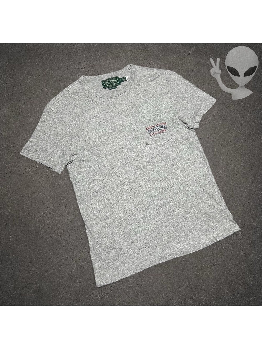 Polo Ralph Lauren Polo Country Men's Size S Gray Classic Fit Pocket T-Shirt